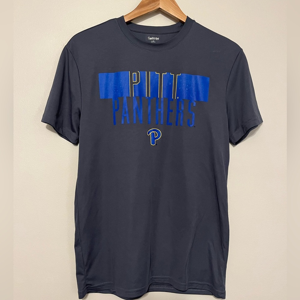 Pitt Panthers Men’s Grey Short Sleeve T Shirt